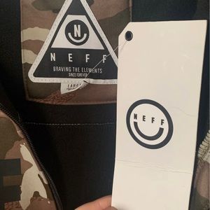 Neff Jacket Camouflage Large New Flint Shredder Softshell